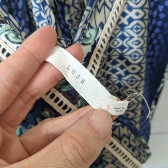 LUSH Handkerchief Tie Back Romper S - Picture 3 of 7